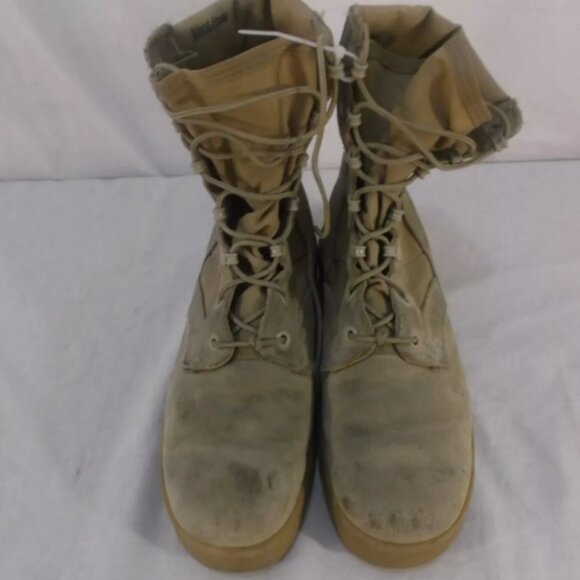 7.5 HOT WEATHER VENTED DESERT TAN MILITARY COMBAT BOOTS VIBRAM SOLES AF 100115 main image 6